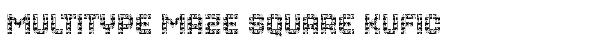 MultiType Maze Square Kufic image